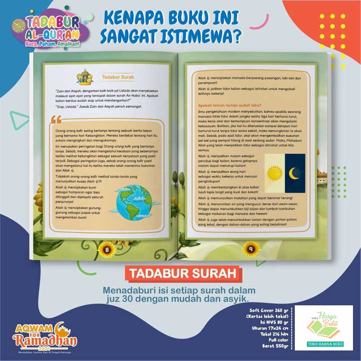 Tadabur Al Quran For Kids Juz 30 For Ages 8 13 Years Tadabbur Al Qur An Zain Publisher Shopee Singapore