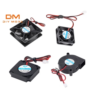 DIYMORE 5V/12V/24V 3010/5015/4010/8025 Computer 3D Printer Cooler miniature Cooling Fan