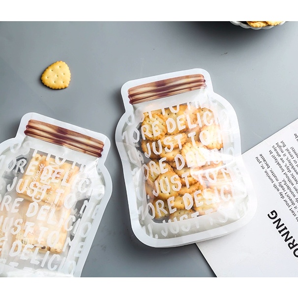 (READY STOCK) 25 Pcs Cookies Packaging Zip Lock Bag, DIY Packaging for