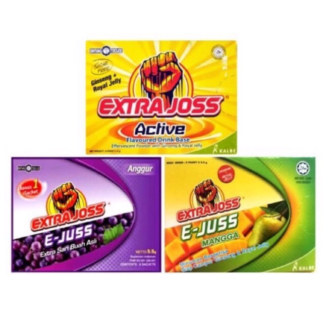 Shop Malaysia Extra Joss Active Go Series 6 Sachets X 4 8 G Shopee Singapore