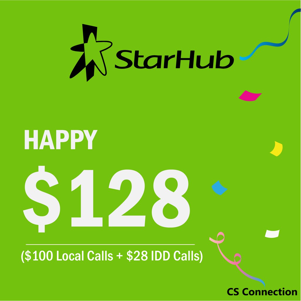 Starhub Happy 128 Eload Top Up Ez Top Up Shopee Singapore