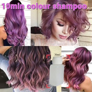 Professional Colour Dye Shampoo Cream Hair Dye Color / Developer/silver hair /rose gold/ash blue/ash grey/ash purple | Shopee Singapore