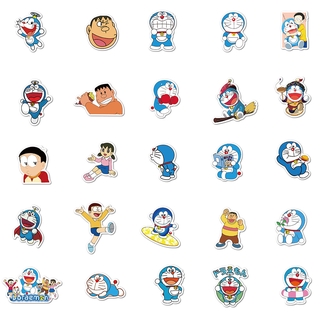 50pcs Creative kawaii doraemon stickers decorative DIY craft photo ...