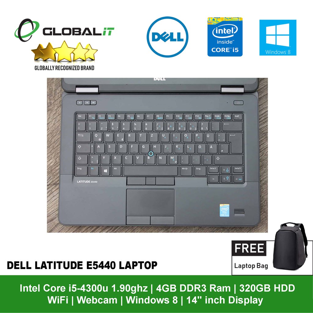 Refurbished Notebook Dell Latitude E5440 Laptop 14 Inch Display Wifi Web Shopee Singapore