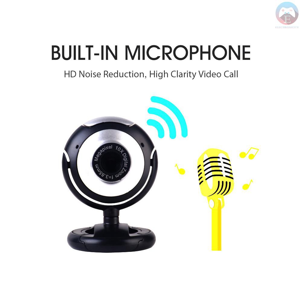 E Video Call Webcam Laptop Online Course Usb Plug Web Cam With Microphone Video Chat Pc Camera For Computer Notebook Shopee Singapore