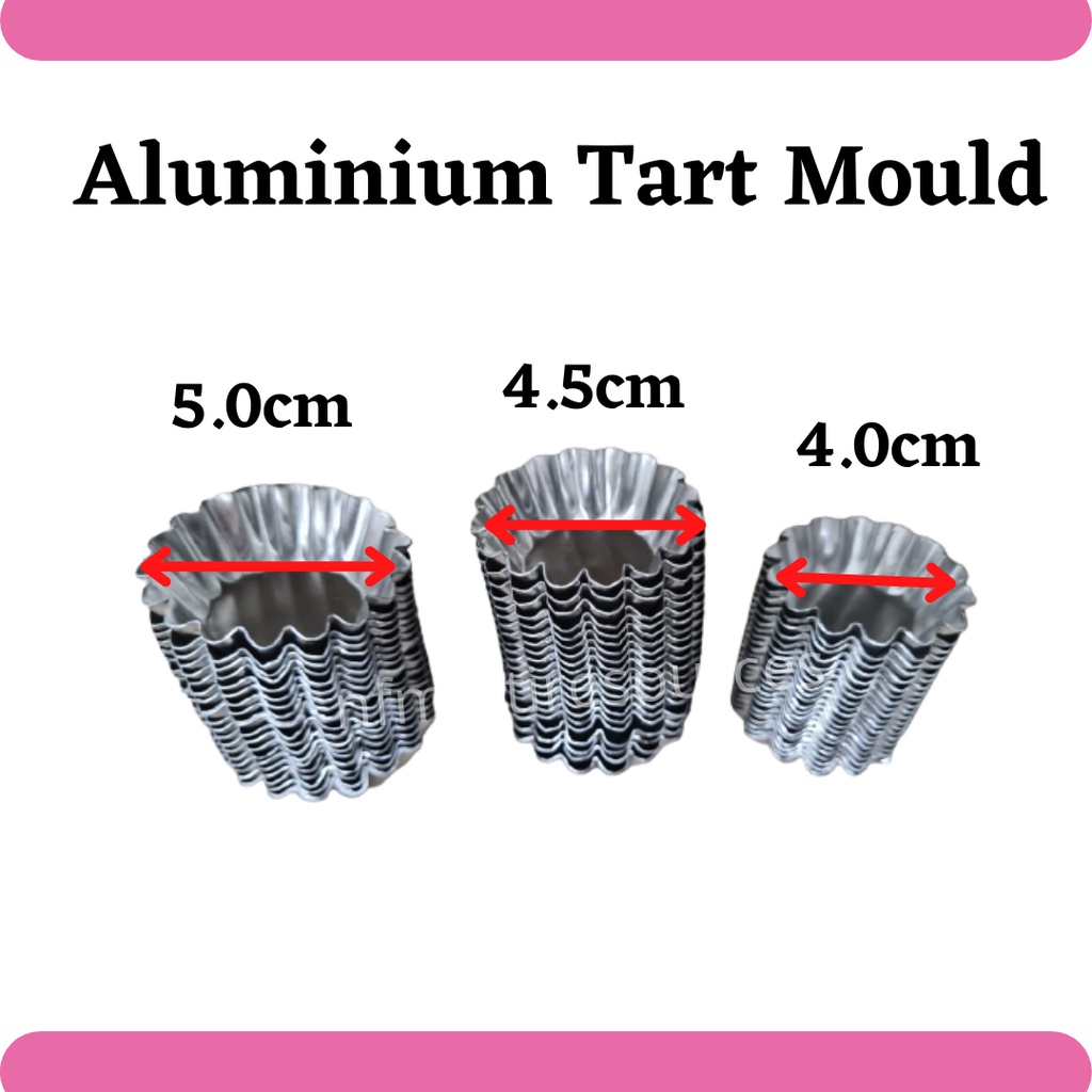 20pcs Acuan Tart Cheese Acuan Tart Egg Tart 3 5cm 4 5cm 5 0cm Shopee Singapore
