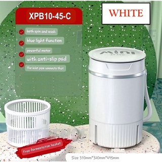Single Barrel MINI Washing Machine 2 in 1 Portable | New Mini Washing Machine Semi Automatic Household Multifunctional