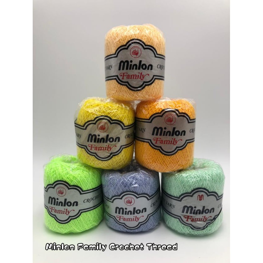 Shop Malaysia Restock Sampai 1pc Minlon Family Benang Kait Crochet Thread Knitting Yarn 100g Shopee Singapore