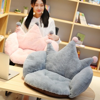 RAN Cat Winter Bed Solid Color Crown Shaped Pet Plush Pillow Stuffed Seat Cushion #7