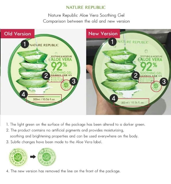authentic nature republic aloe vera gel