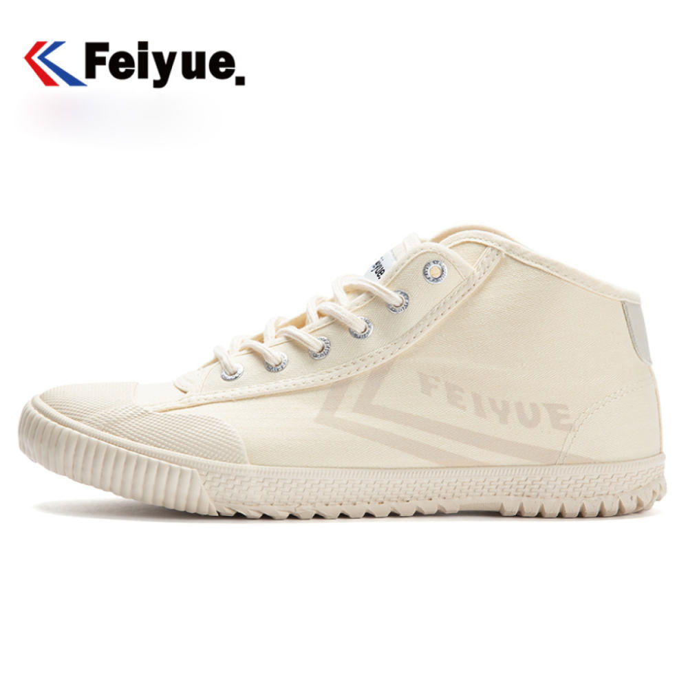 Feiyue New Casual Canvas Shoes Beige Sports Track Sneakers Casual Men's ...
