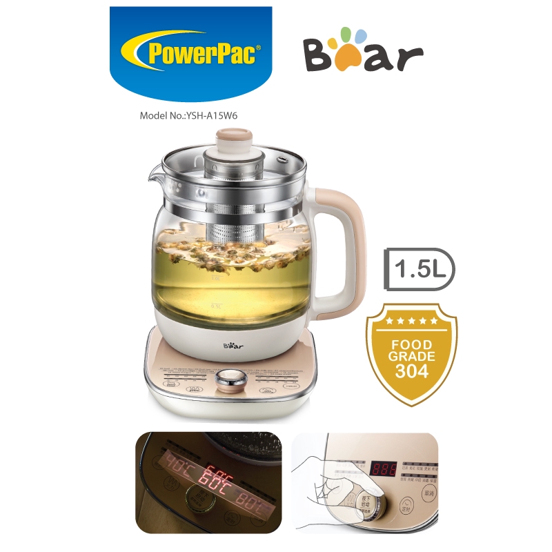 Bear Electric Health Kettle 1.5L multifunction Kettle Tea Office 20