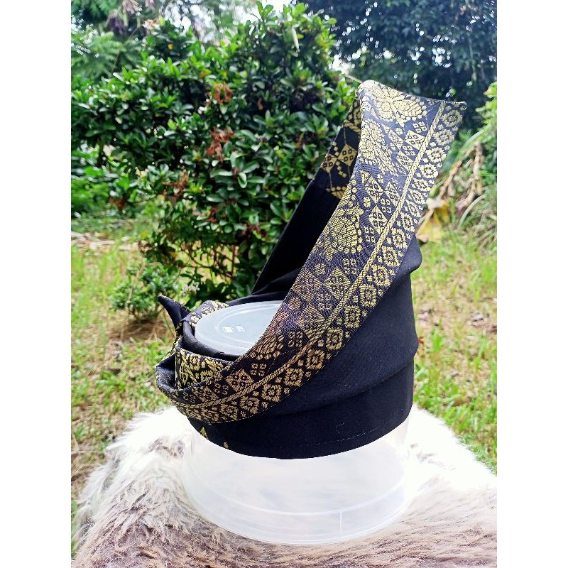 Tanjak Balong Raja Half Songket Full Songket Adult And Children Shopee Singapore