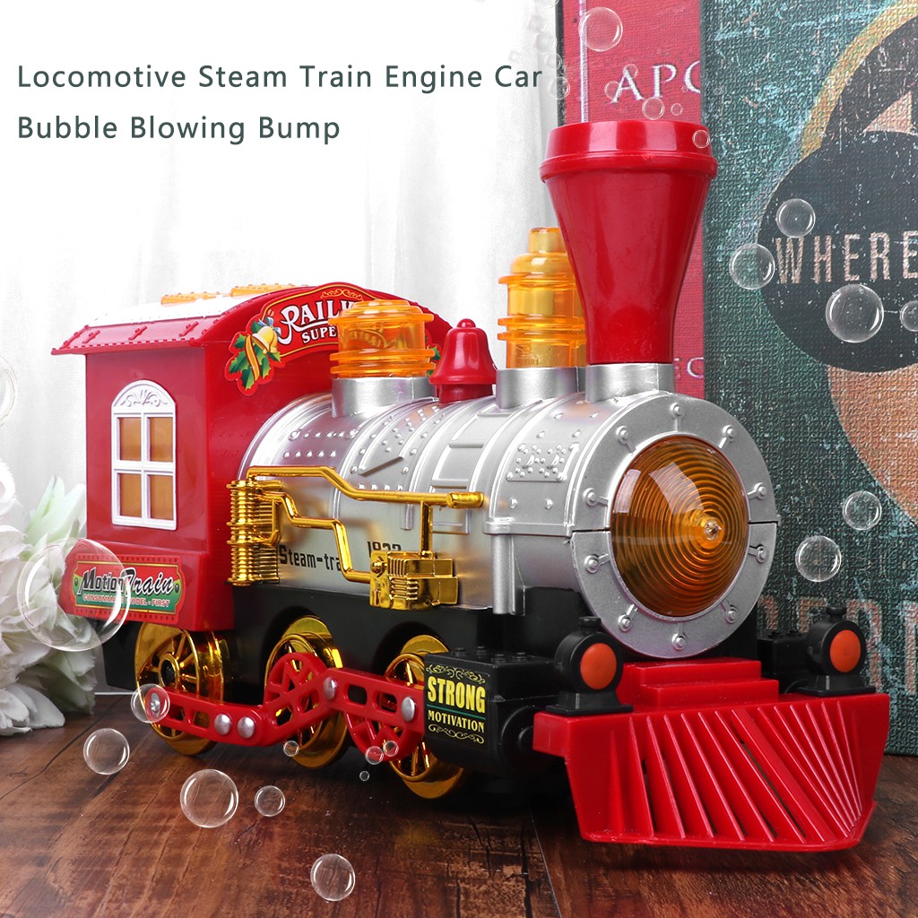 bubble blowing toy train