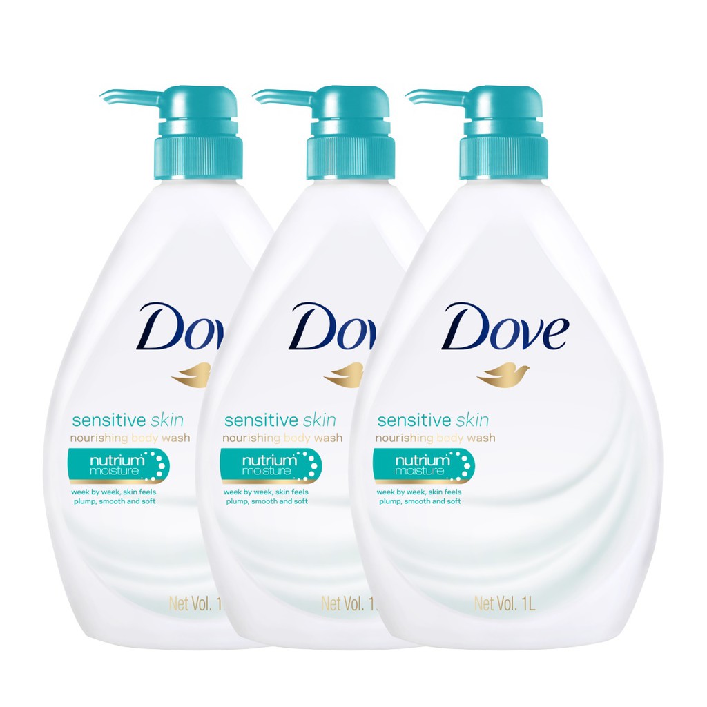 (BUNDLE OF 3) DOVE SHOWER SENSITIVE SKIN 1L BEAUTY LANGUAGE Shopee Singapore