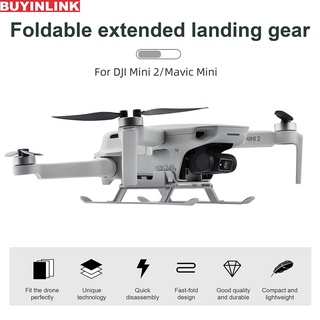 (Ready Stock) DJI Mini 2 Landing Gear Foldable Extension Skid Long Leg Feet For DJI Mavic Mini / Mini SE Drone Accessories
