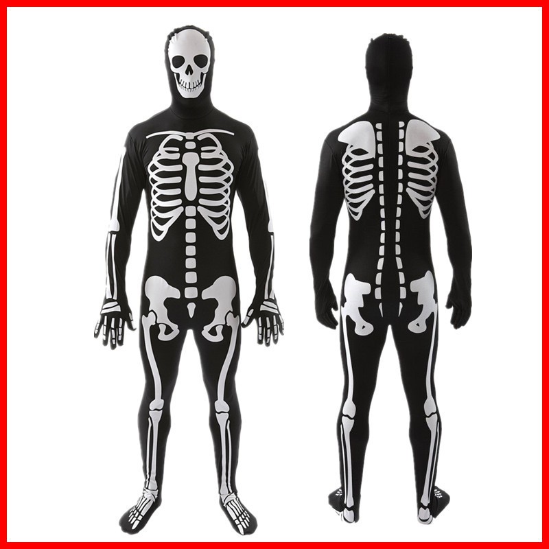 skeleton jumpsuit mens