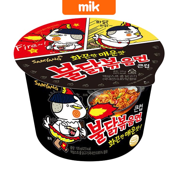 [Samyang] Buldak / Spicy Chicken Noodles Large Cup 105 g / Korean Hot