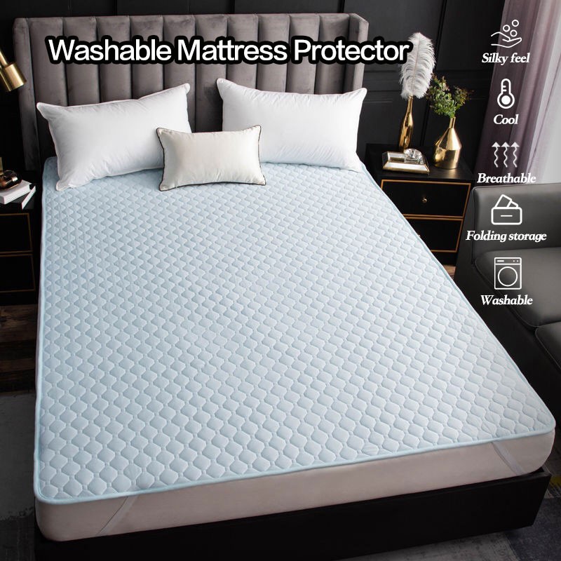 Cotton Cooling Mattress Protector Cooling Mattress Topper Cooling Bed Cover Cooling Bedsheet Queen King Size Bed Cover B Shopee Singapore