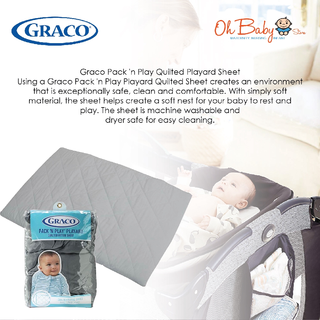 graco pack n play quilted sheets