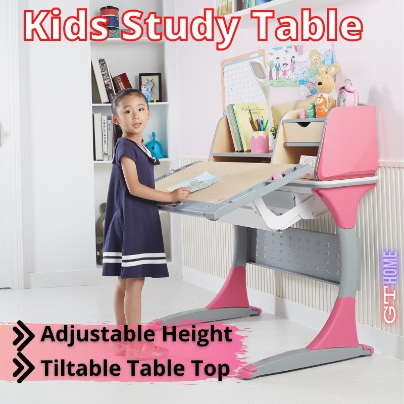 Kids Study Table / Adjustable Height / Tiltable Table Top encourage