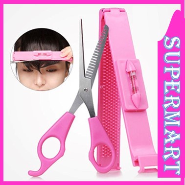 Hairdressing Cutting Thinning Scissors Self Hair Cut trimming DIY Hair  Trimmer Kit Set Trim Fringes Local | Shopee Singapore