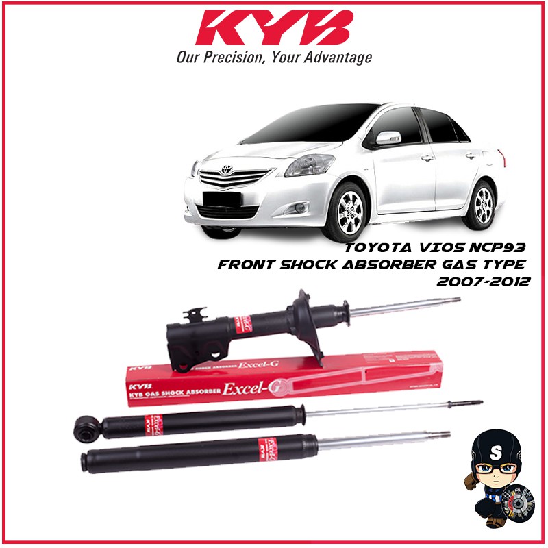 Kayaba Kyb Gas Toyota Vios Ncp93 Front Shock Absorber Gas Type 2007 2012 Shopee Singapore