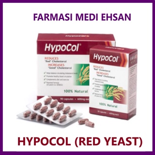 CLEARANCE] HYPOCOL 600MG (RED YEAST RICE) 30'S / 90'S [EXP : 02/22 