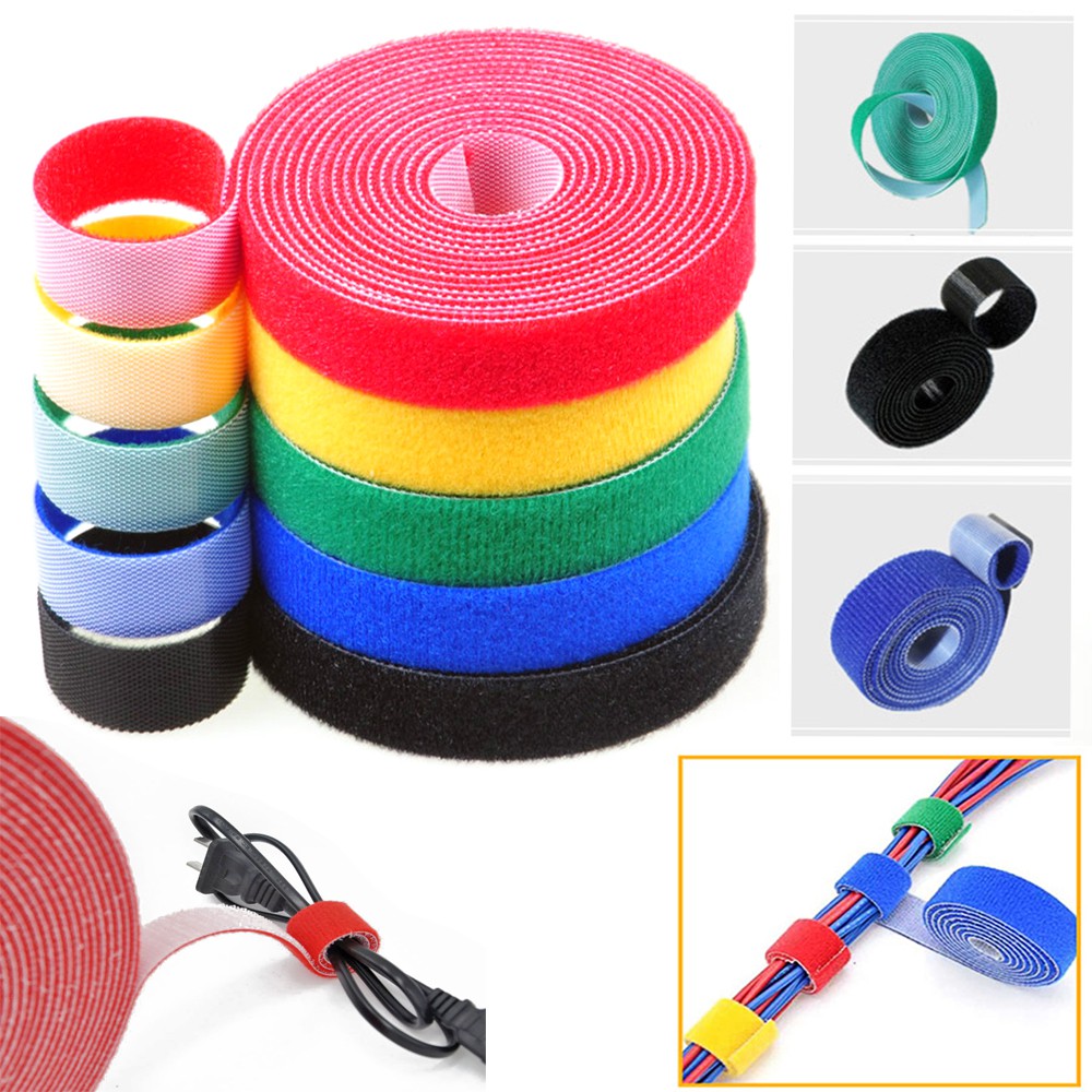 Velcro cable tie,5 M Reusable Velcros Adhesive Fastener Tape,Strong