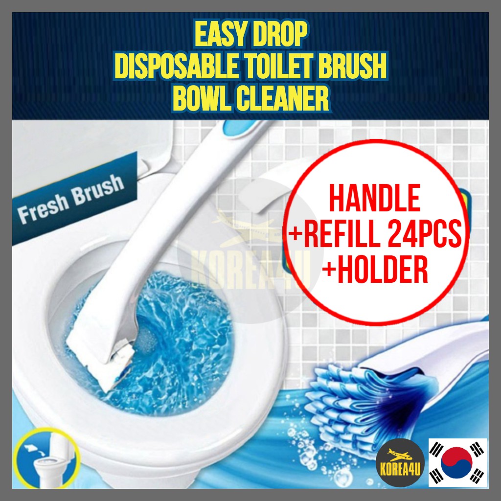 [Easy Drop] Disposable Toilet Brush Bowl Cleaner Shopee Singapore