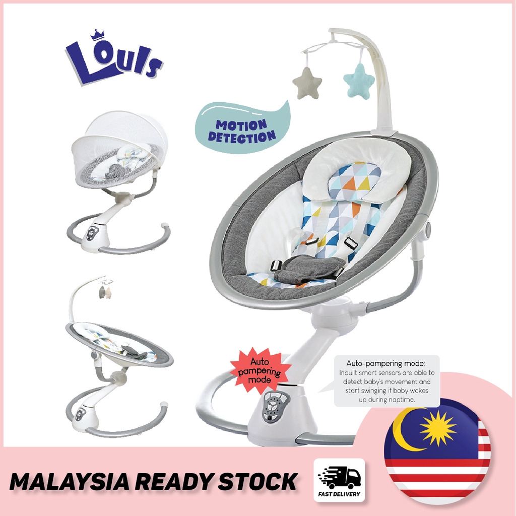 Shop Malaysia Louis Baby Swing Electric Auto Cradle Swing Chair With Music For Newborn Baby Bay0144 Shopee Singapore