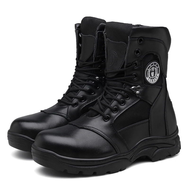 black high top work shoes