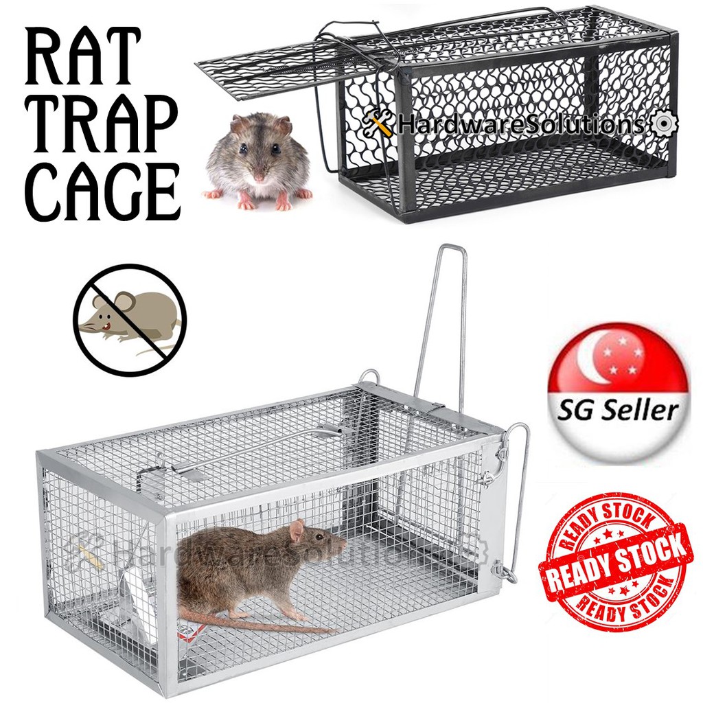 Rat / Mouse Trap Cage | Small Animal Pest Metal Steel Rodent Killer Rat ...