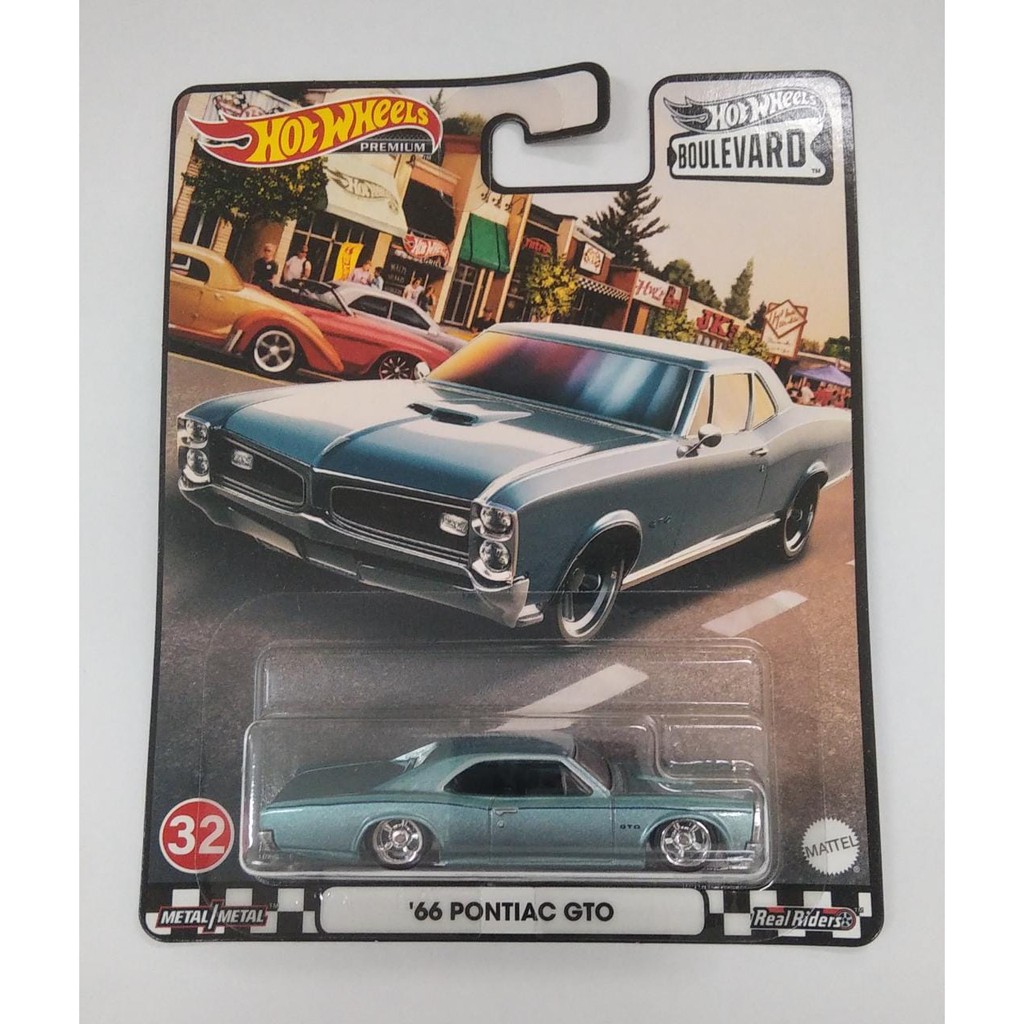 Diecast Hot Wheels 66 PONTIAC GTO Blue 