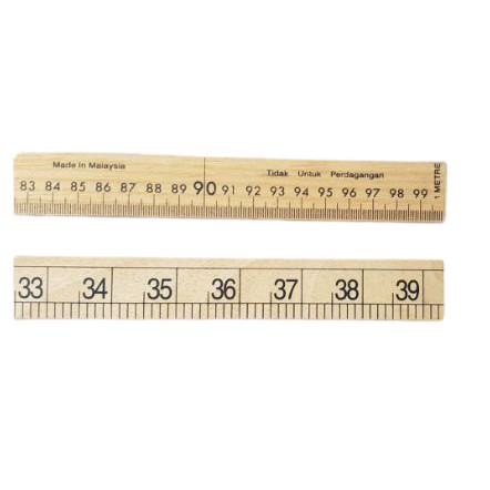 Shop Malaysia Pembaris Kayu 1 Meter Wooden Ruler Ready Stok Shopee Singapore
