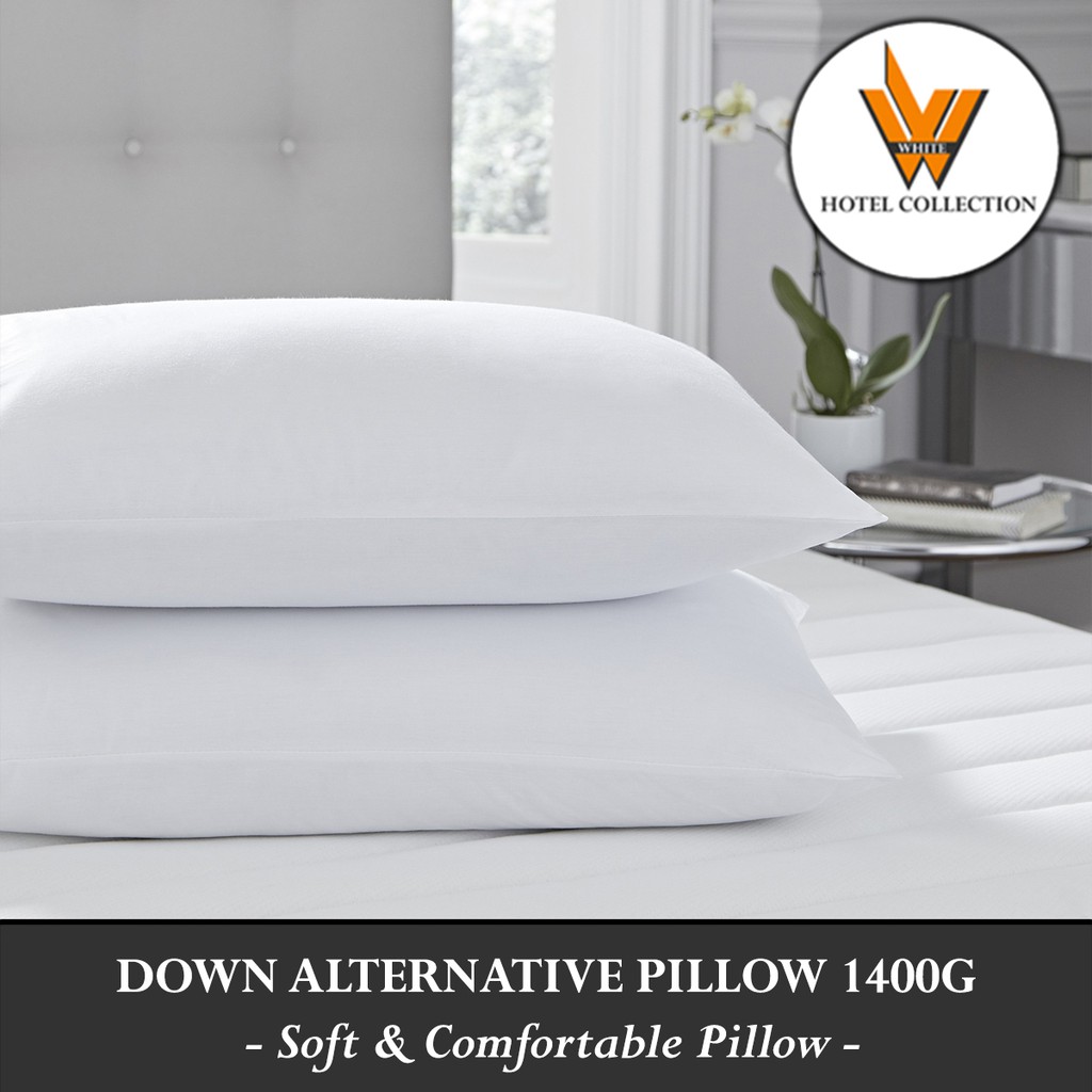 Hotel Down Alternative Pillow 1400g Shopee Singapore