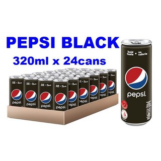 PEPSI BLACK (320ml X 24) CARBONATED DRINKS | Shopee Singapore