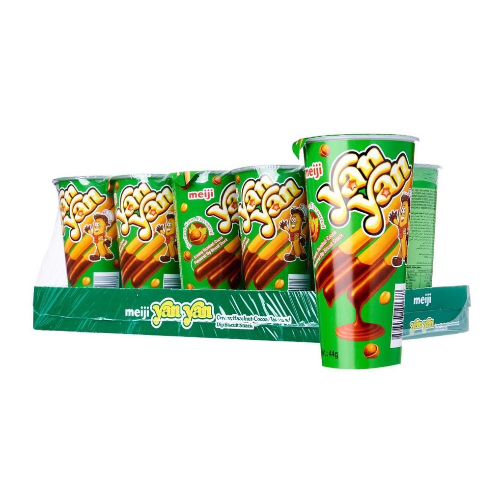 [Bundle of 10] Meiji Yan Yan Stick 44g (Hazelnut) (Halal) Shopee