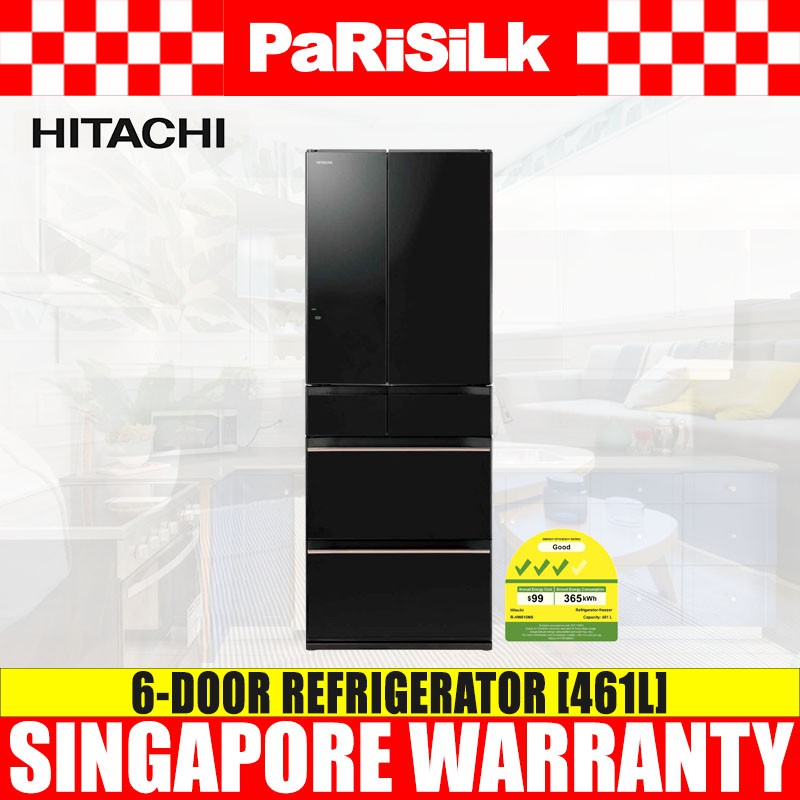 Hitachi RHW610NSXK 6Door Refrigerator (416L) Shopee Singapore