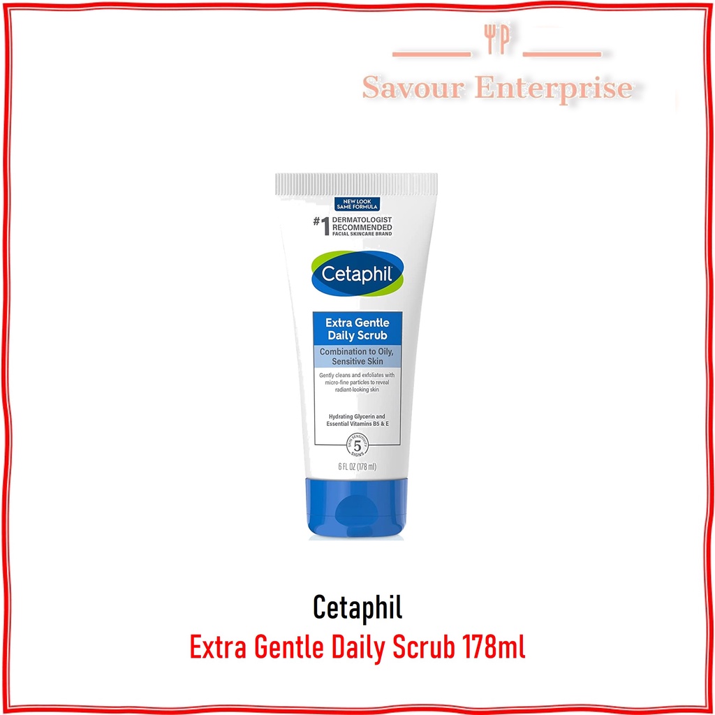 Cetaphil Extra Gentle Daily Scrub 178ml & Foaming Cleanser 236ml