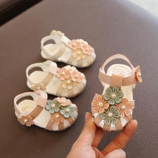 2020 New Baby Girl PU Leather Sandals 0-2 Years Summer Soft Soles Little Girls Non-slip Shoes #0