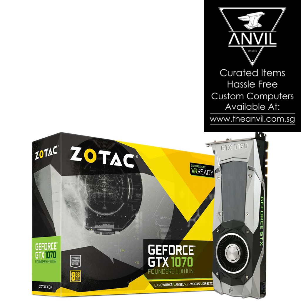 Zotac Geforce Gtx 1070 8gb Gddr5 Shopee Singapore