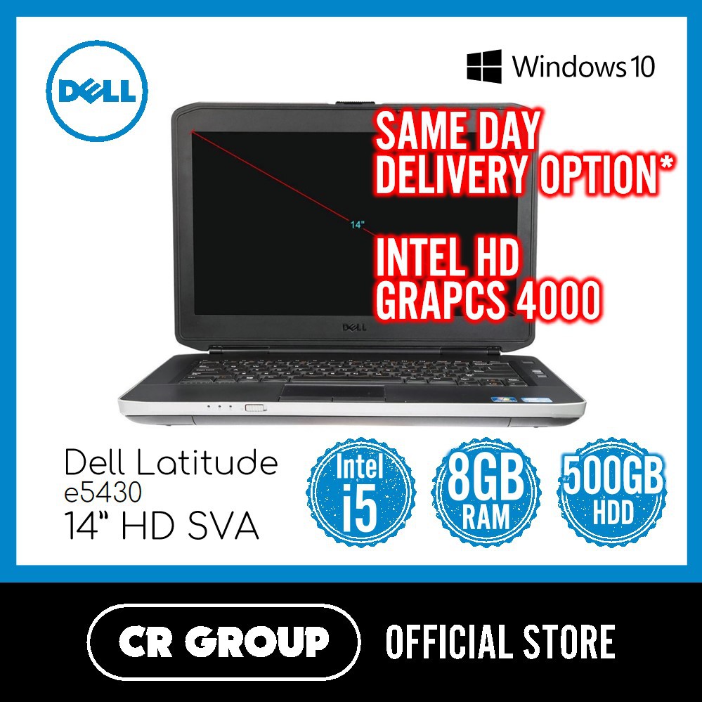 Dell Latitude 14 E5430 Intel Core I5 8gb Ram 500gb Hdd Refurbished Shopee Singapore