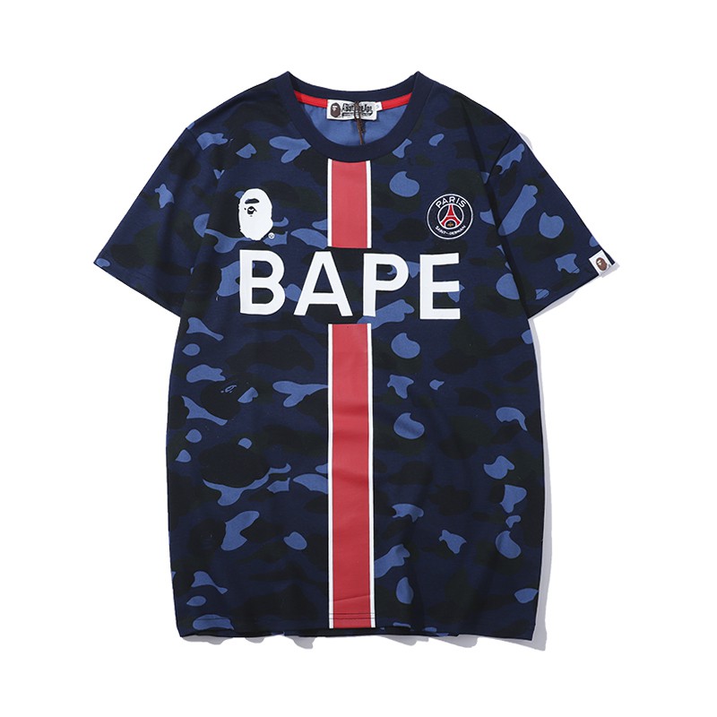 blue bape shirt