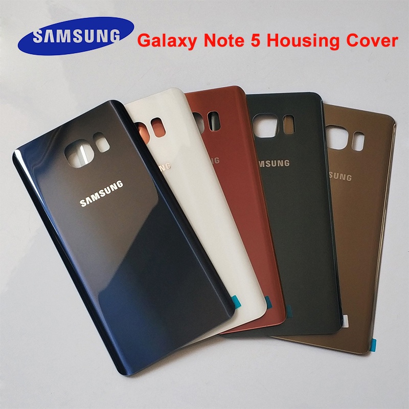 For Samsung Galaxy Note5 Note 5 Back Battery Cover 3D Glass Housing Cover For Samsung note 5 note5 Door Rear Case Replac