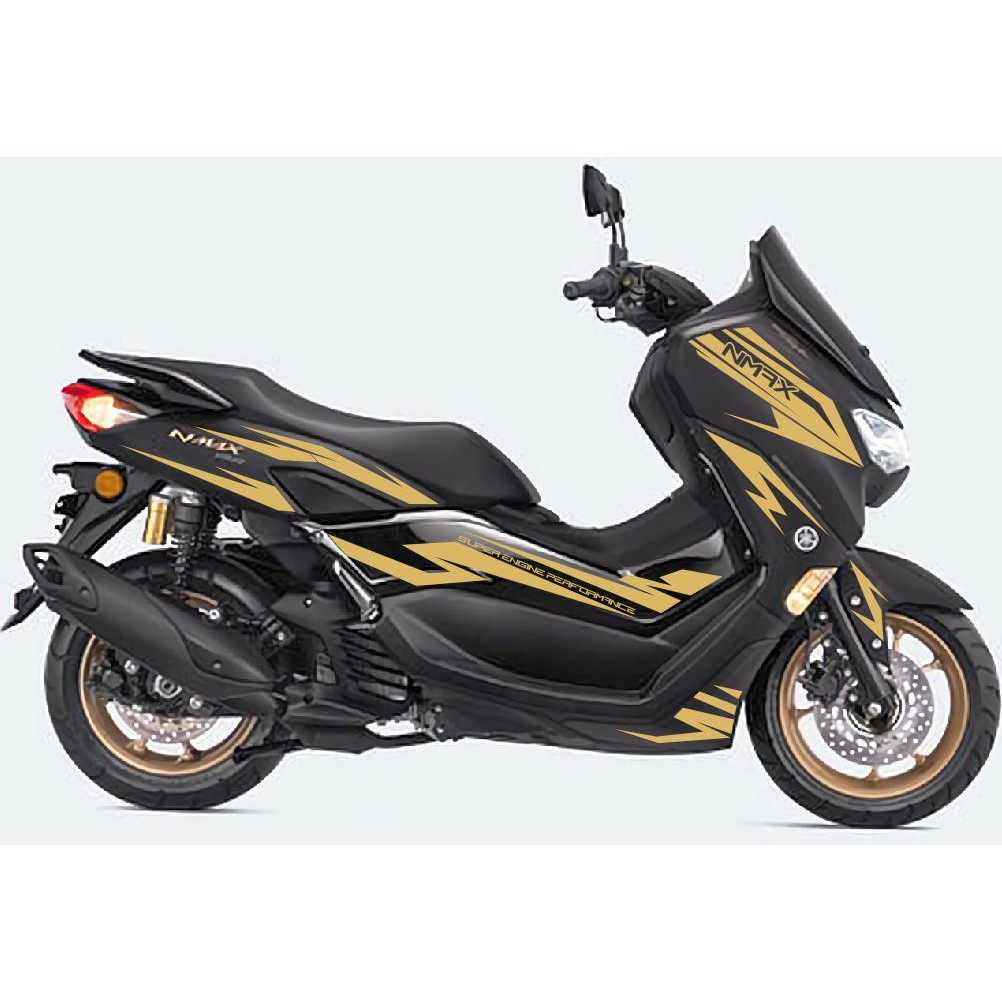 Stripng Cutting Sticker Yamaha New Nmax 2020 Black Gold Gold 080 Singapore