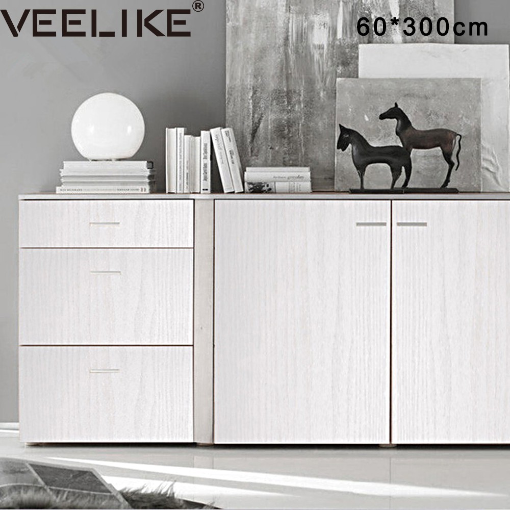 Veelike 60 300cm Wood Grain Pvc Self Adhesive Diy Wallpaper Old