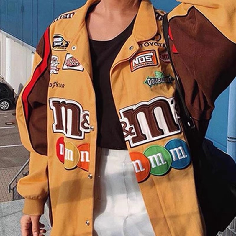 m&m graphic bomber jacket