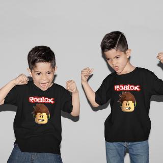 Boys Roblox Logo T Shirt Teenager Cartoon Game Tee Shirt Children Summer T Shirts Youth Cotton Tops Tee 3 14years Shopee Singapore - 4 12t game roblox print kids t shirt summer short sleeve boys girls t shirt cartoon kids clothes cas