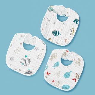 [Einmilk] 8 layers yarn U-shaped gauze pure cotton kids bib Newborn bib baby bib bibs burp cloths feeding bib